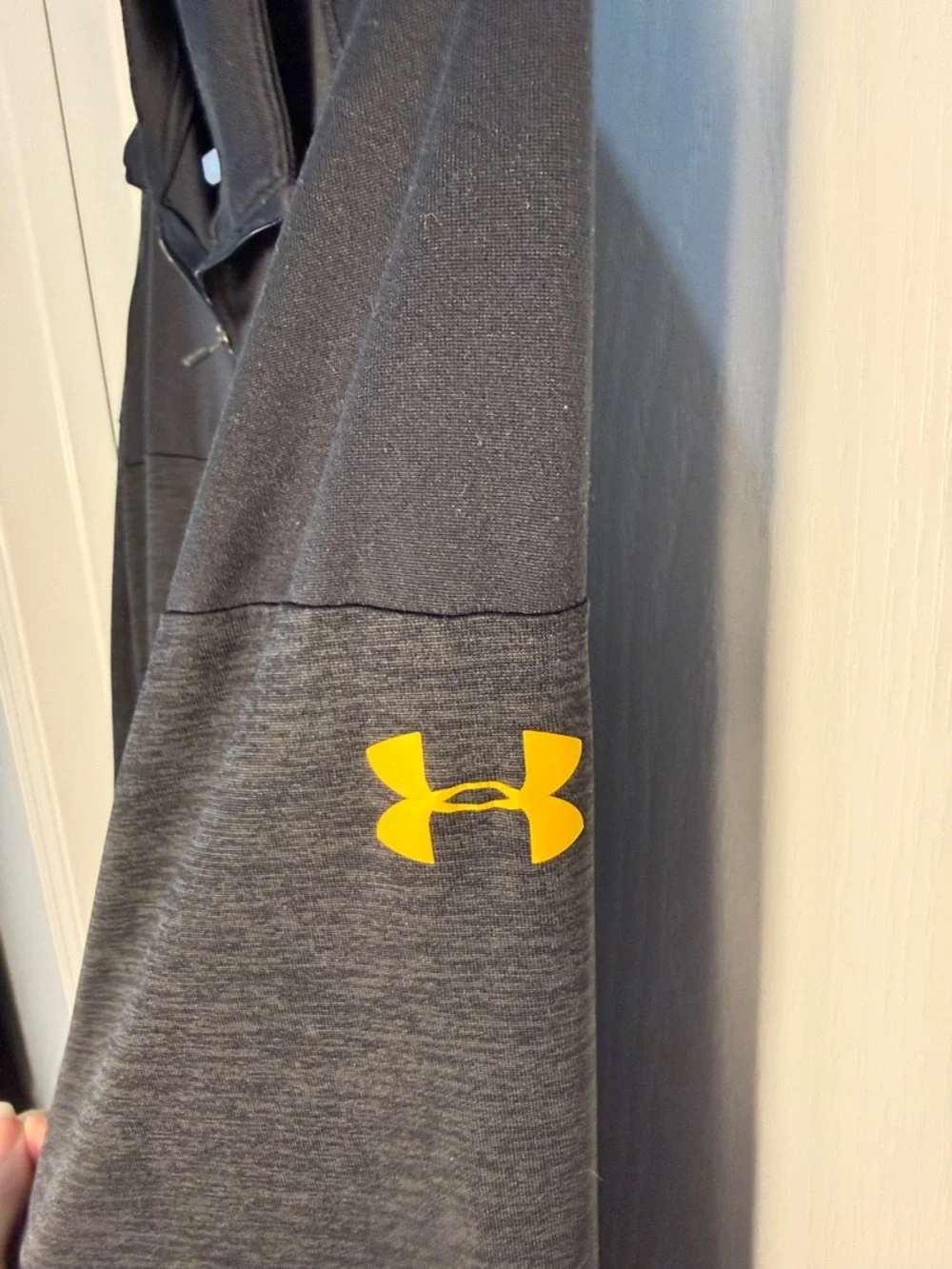 Under Armour Charcoal Pittsburgh Steelers Quarter-Zip Pullover Size L